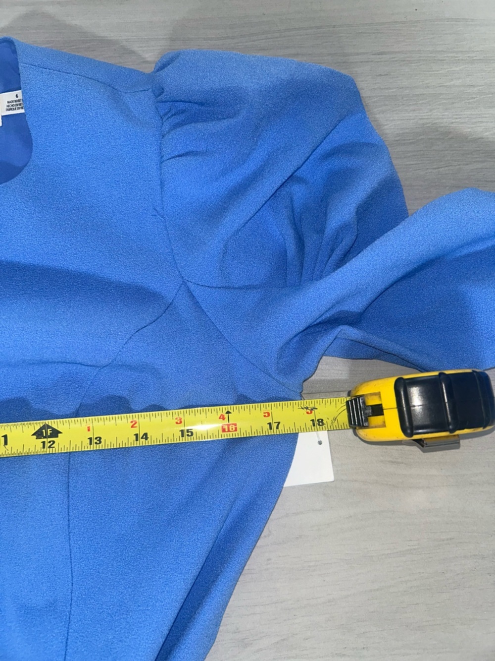 NEW Eliza J Dress tie belt A-line blue size 6 - Picture 8 of 10
